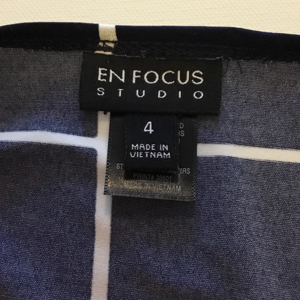 Mid Length Encore Studio Buffalo Pattern Dress - Picture 4 of 5